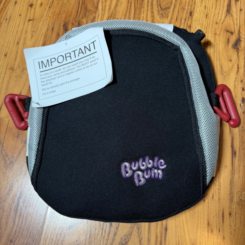 BubbleBum Inflatable Backless Travel Booster Seat Black 40-100lb TPBB1114US